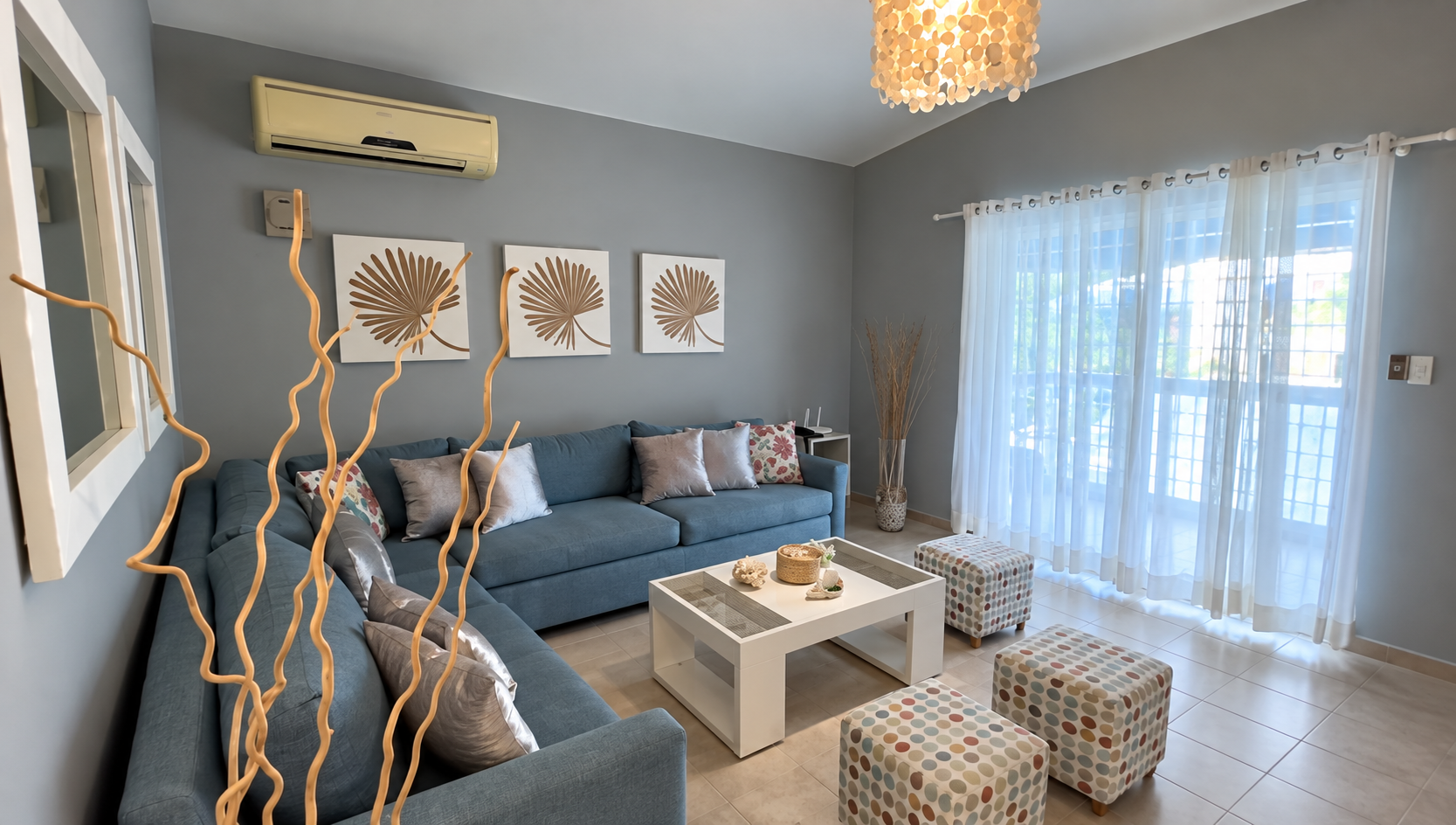 Apartamento Amueblado de 3 Habitaciones en Alquiler con Acceso Privado a la Playa | Juan Dolio
