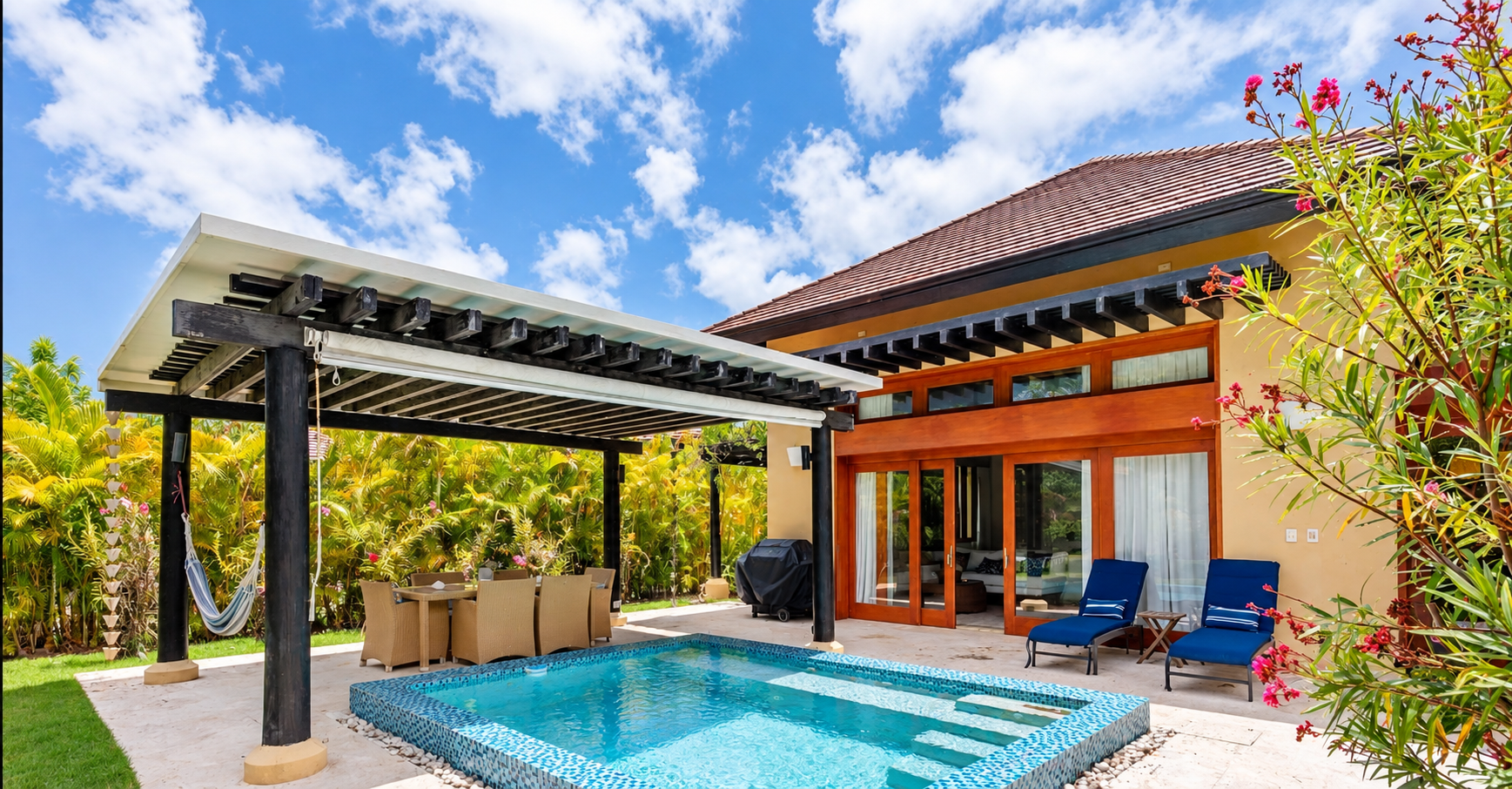 Villa Amueblada con Piscina Privada en Green Village, Cap Cana